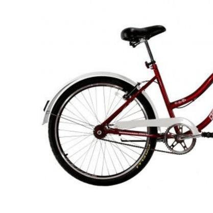 Bicicleta Dalannio Beach Retrô Aro 26 Feminina Vermelho