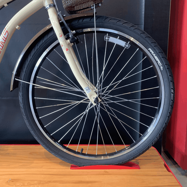 Bicicleta Dalannio Beach Retro Feminina  Aro 26 Bege Marrom