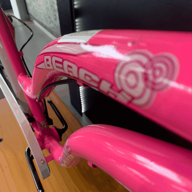 Bicicleta Dalannio Beach Retro Feminina Aro 26 Rosa Chiclete