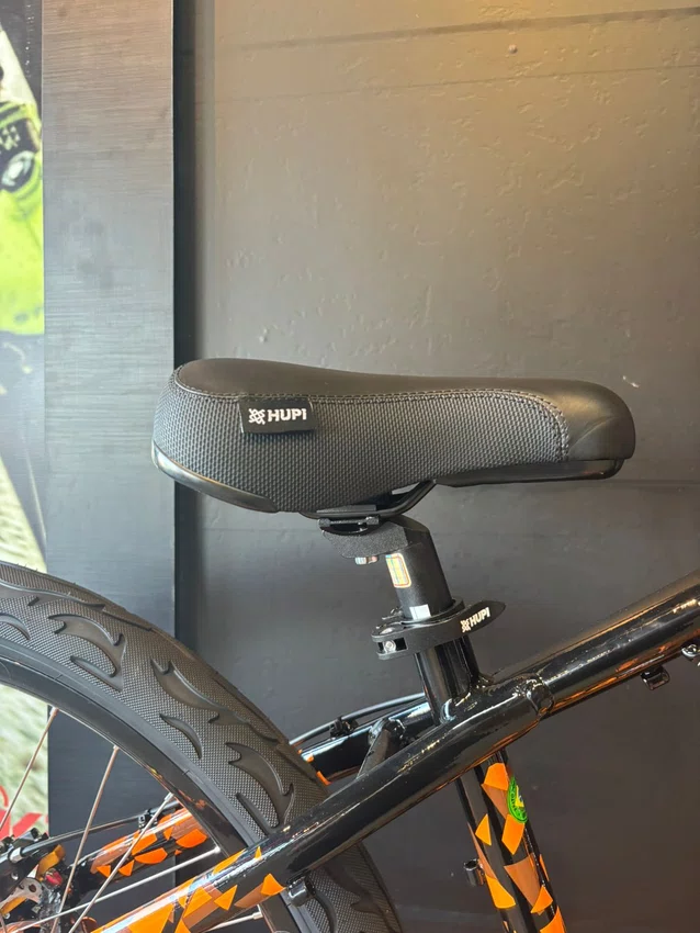 Bicicleta A26 Hupi Naja V9 Kit Single Preto/Laranja