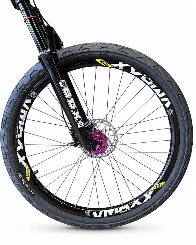 Bicicleta a26 hupi naja v9 single preto/rosa