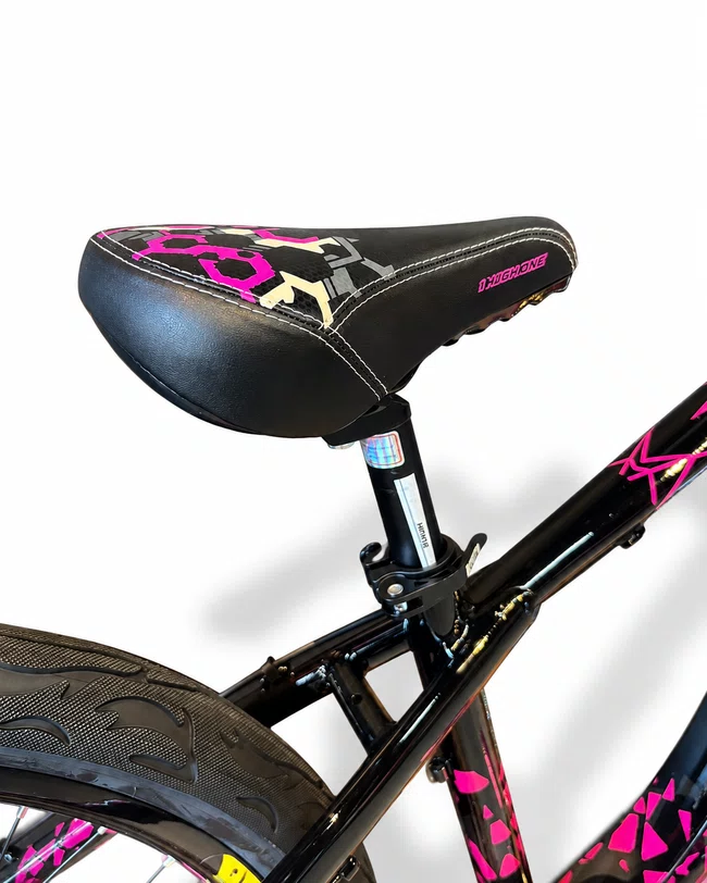 Bicicleta a26 hupi naja v9 single preto/rosa