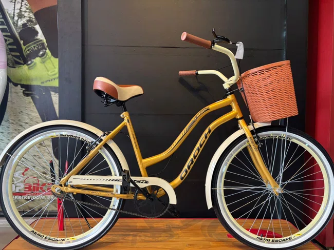 Bicicleta a26 oroch vbreak beach dourada/preto