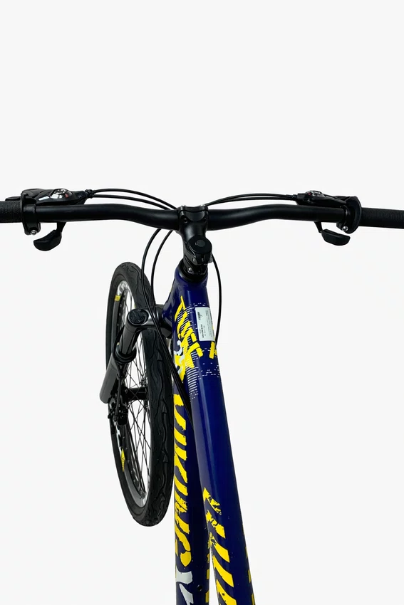 Bicicleta Viking Tuff 25 Aro 26 Shimano Tourney 21v Azul Escuro e Amarelo
