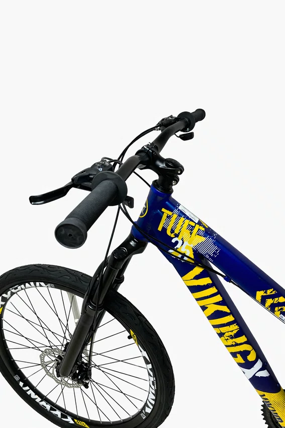Bicicleta Viking Tuff 25 Aro 26 Shimano Tourney 21v Azul Escuro e Amarelo