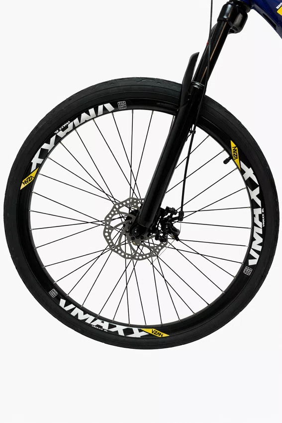 Bicicleta Viking Tuff 25 Aro 26 Shimano Tourney 21v Azul Escuro e Amarelo