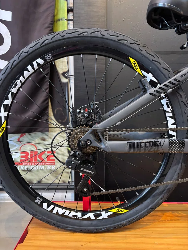 Bicicleta A26 Viking-x Tuff25 Roda Livre Barulhenta Freio Mecanico Grafite/Preto
