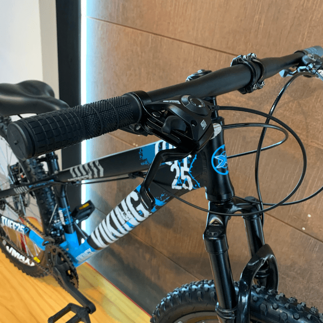 Bicicleta Vikingx Tuff 25 Aro 26 Shimano 21v Preto e Azul