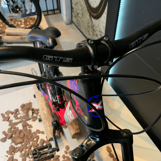 Bicicleta VikingX Tuff 25 Aro 26 Tourney 21v Preto e Rosa