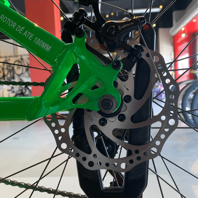 Bicicleta Vikingx Tuff 30 Aro 26 Shimano 21v Verde e Branco e Azul
