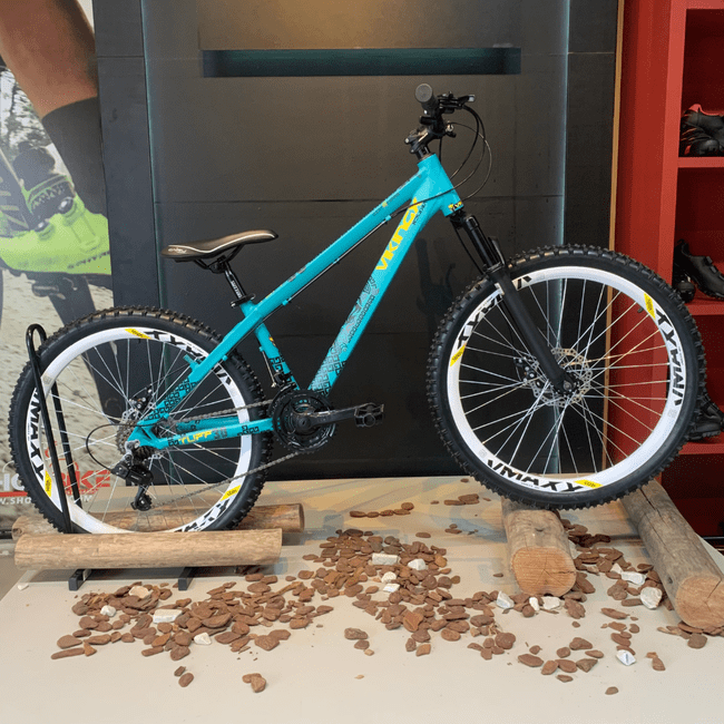 Bicicleta VikingX Tuff 30 Tourney 21v Aro 26 Azul e Verde e Branco