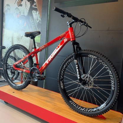 Bicicleta Vikingx Tuff 30 Aro 26 Tourney TZ 21v Vermelho