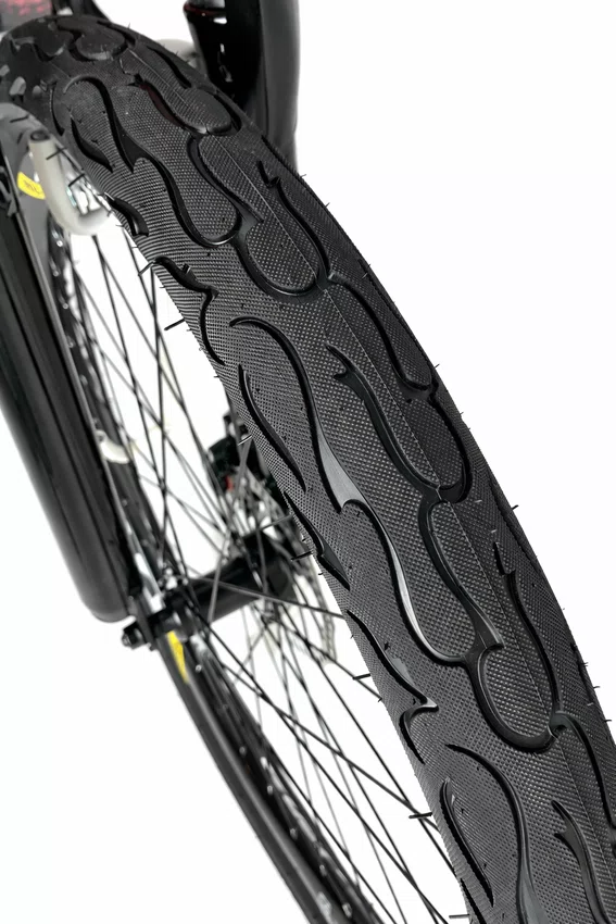 Bicicleta VikingX Tuff 44 Aro 26 Shimano 21v Rosa, Preto e Branco