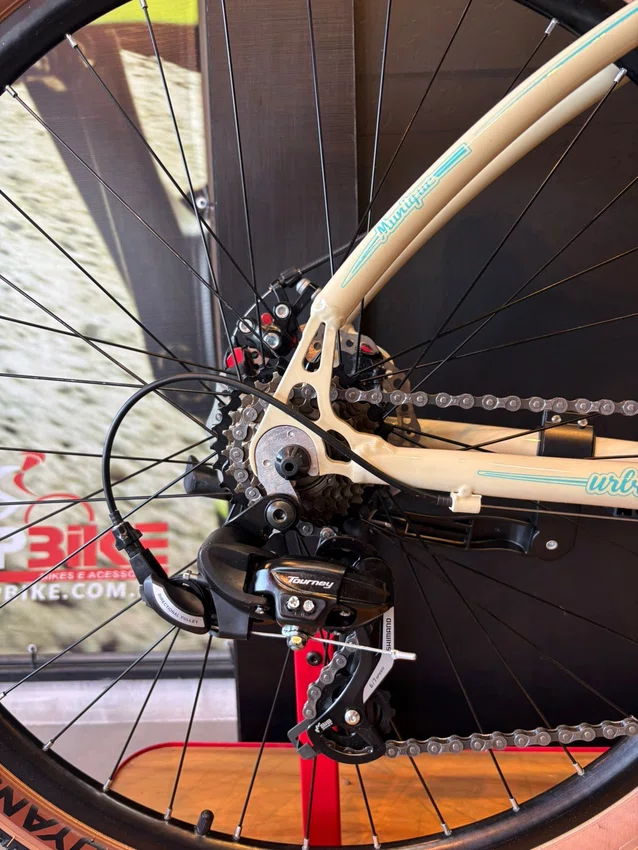 Bicicleta a29 colli monique shimano 21v bege (retro)