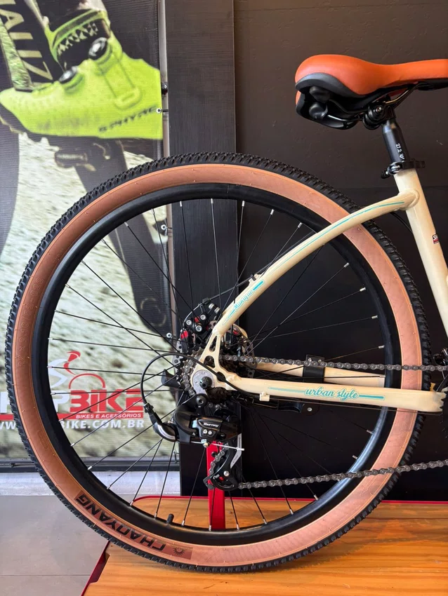 Bicicleta a29 colli monique shimano 21v bege (retro)