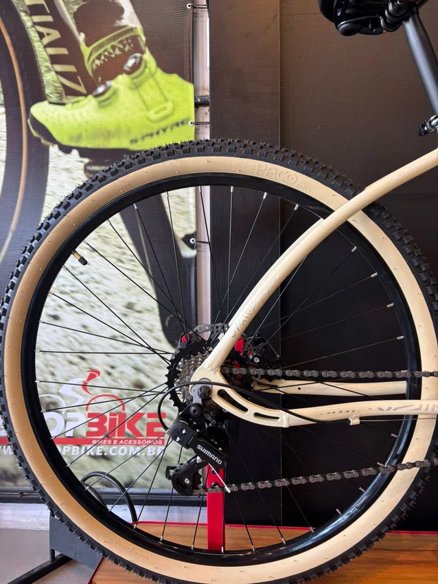 Bicicleta a29 dalannio beach fast shimano tourney 21v t-17 bege/preto