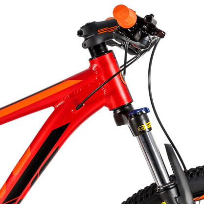 Bicicleta Groove Hype 30 Aro 29 Tourney 21v  Vermelho e Laranja e Preto