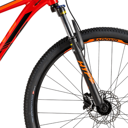 Bicicleta Groove Hype 30 Aro 29 Tourney 21v  Vermelho e Laranja e Preto
