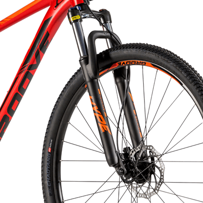 Bicicleta Groove Hype 30 Aro 29 Tourney 21v  Vermelho e Laranja e Preto