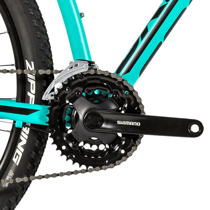 Bicicleta Groove Hype 50 Aro 29 Tourney 24v 2023 Verde Claro e Preto