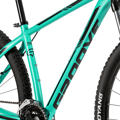 Bicicleta Groove Hype 50 Aro 29 Tourney 24v 2023 Verde Claro e Preto