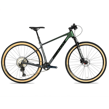 Bicicleta Groove Rhythm 9 Aro 29 Carbon XT 12v 2023 Verde e Grafite Fosco