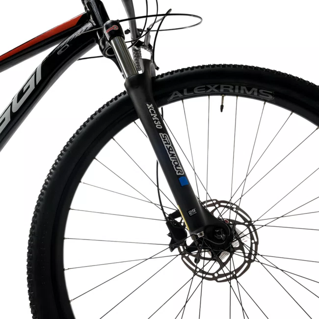 Bicicleta Oggi Big Wheel 7.1 Aro 29 Cues 10v 2026 Preto, Laranja e Cinza