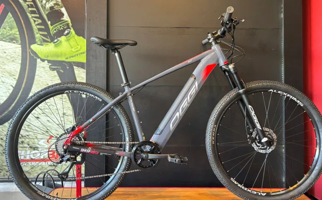 Bicicleta a29 oggi big wheel 8.0 8v cinza/vermelho