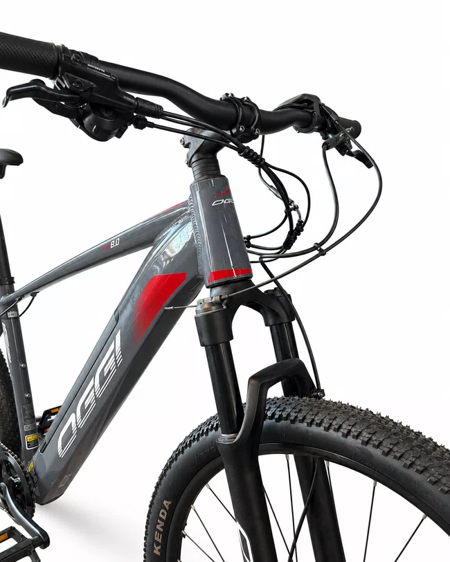 Bicicleta A29 Oggi Big Wheel 8.0 8V Cinza/Vermelho