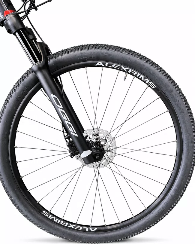 Bicicleta A29 Oggi Big Wheel 8.0 8V Cinza/Vermelho