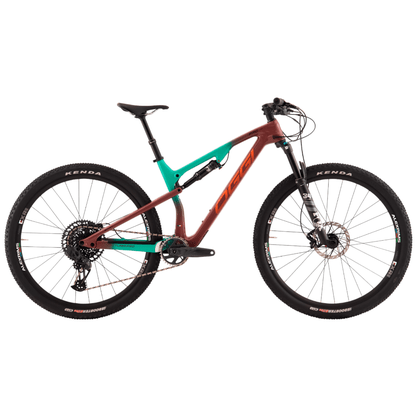 Bicicleta Oggi Cattura Pro T-20 Carbon Aro 29 GX AXS 12v 2023 Marrom e Verde