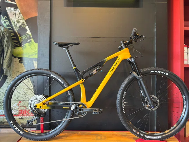 Bicicleta a29 oggi cattura sport deore 12v t-15 amarelo/preto