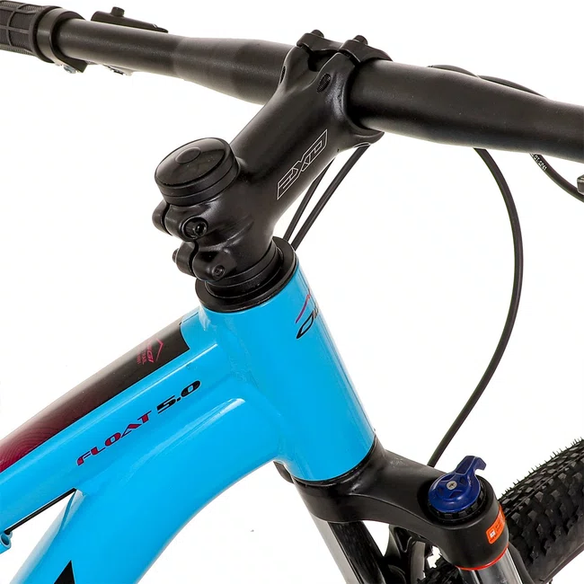 Bicicleta Oggi Float 5.0 Aro 29 EssA 8v 2026 Azul, Preto e Rosa