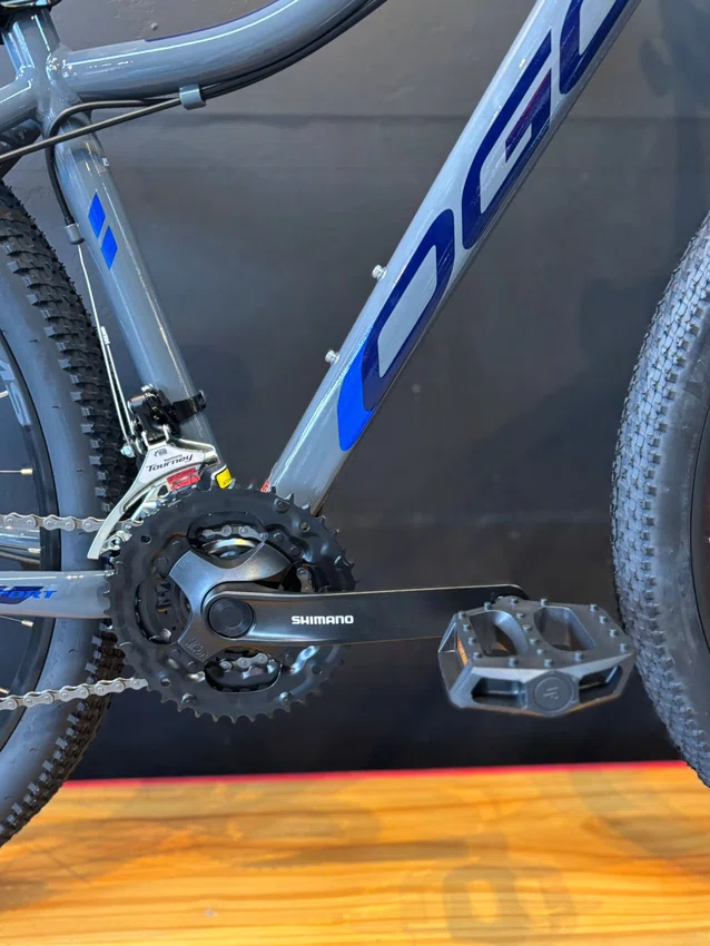 Bicicleta a29 oggi float sport 2025 shimano tourney 21v grafite/azul