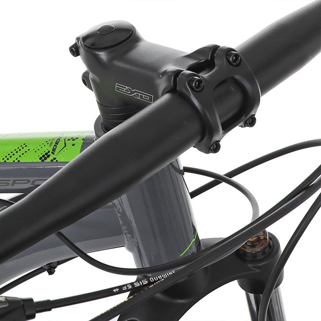 Bicicleta Oggi Hacker Sport Aro 29 Tourney 21v 2024 Grafite e Verde e Preto