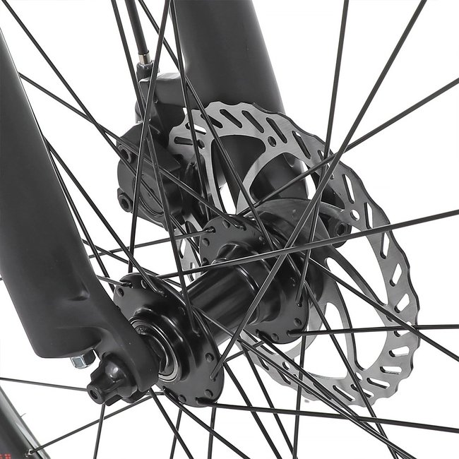 Bicicleta Oggi Hacker Sport Aro 29 Tourney 21v 2024 Grafite e Vermelho e Preto