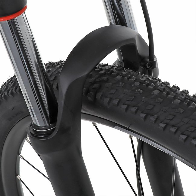 Bicicleta Oggi Hacker Sport Aro 29 Tourney 21v 2024 Grafite e Vermelho e Preto