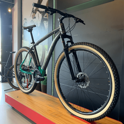 Bicicleta South Legend Aro 29 Tourney 21v Grafite e Azul Turquesa