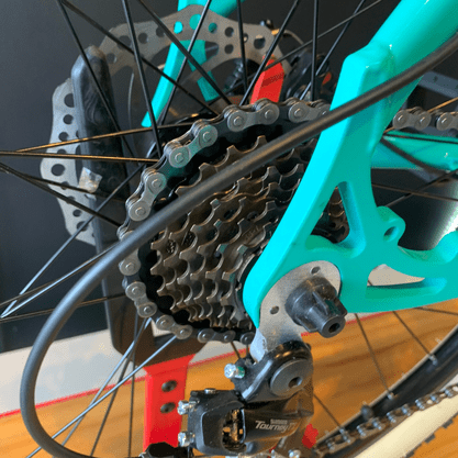 Bicicleta South Legend Aro 29 Tourney 21v Grafite e Azul Turquesa