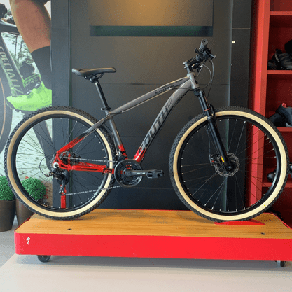 Bicicleta South Legend Aro 29 Tourney 21v Grafite e Vermelho