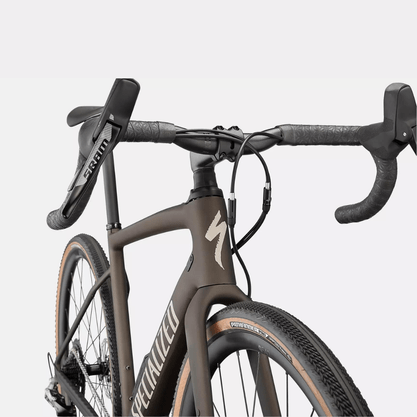 Bicicleta Specialized Diverge Comp Carbon Aro 700 Rival 1 11v 2022 Cinza Escuro e Branco