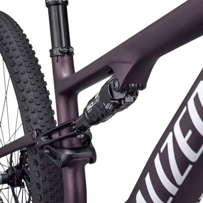 Bicicleta Specialized Epic 8 Aro 29 Expert Bordo Cetim Metálico e Branco