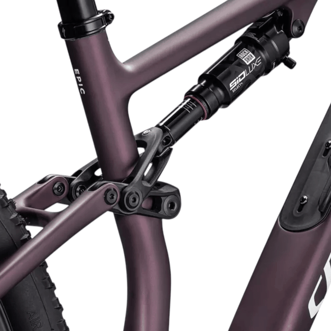 Bicicleta Specialized Epic 8 Aro 29 Expert Bordo Cetim Metálico e Branco