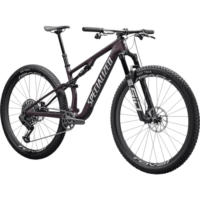 Bicicleta Specialized Epic 8 Aro 29 Expert Bordo Cetim Metálico e Branco