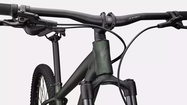 Bicicleta Specialized Rockhopper Comp Aro 29 Shimano Deore 10v Verde Escuro e Cinza