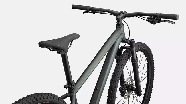 Bicicleta Specialized Rockhopper Comp Aro 29 Shimano Deore 10v Verde Escuro e Cinza