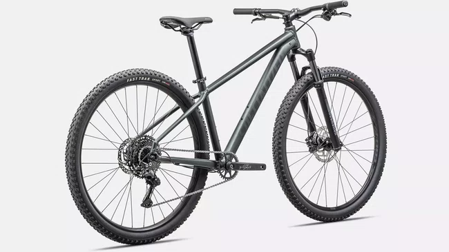 Bicicleta Specialized Rockhopper Comp Aro 29 Shimano Deore 10v Verde Escuro e Cinza