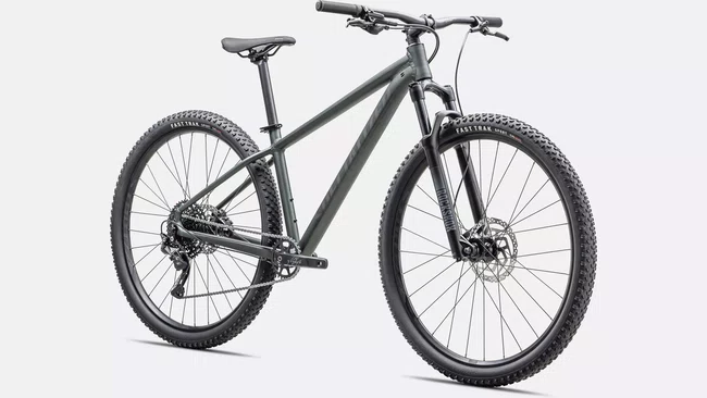 Bicicleta Specialized Rockhopper Comp Aro 29 Shimano Deore 10v Verde Escuro e Cinza