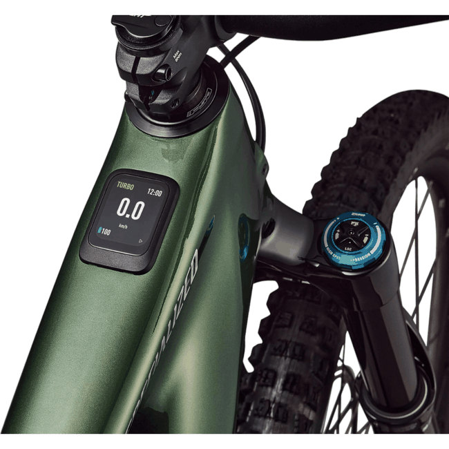 Bicicleta Specialized Turbo Levo 4 Expert Aro 29 Sram GX 12V Verde Metálico e Branca