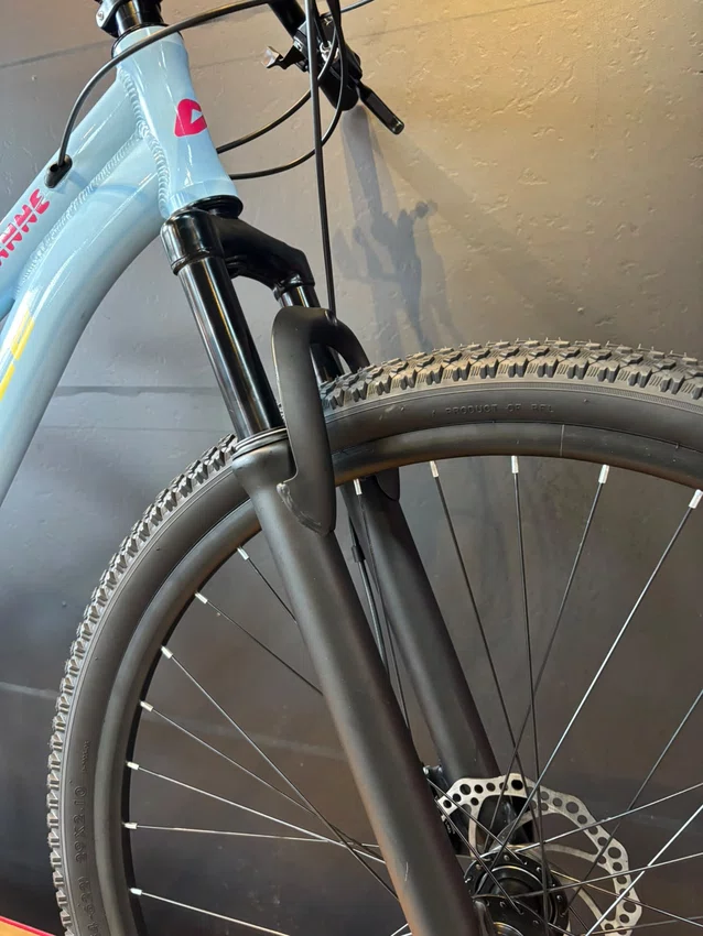 Bicicleta a29 veloforce 21v t-15 azul/amarelo/rosa